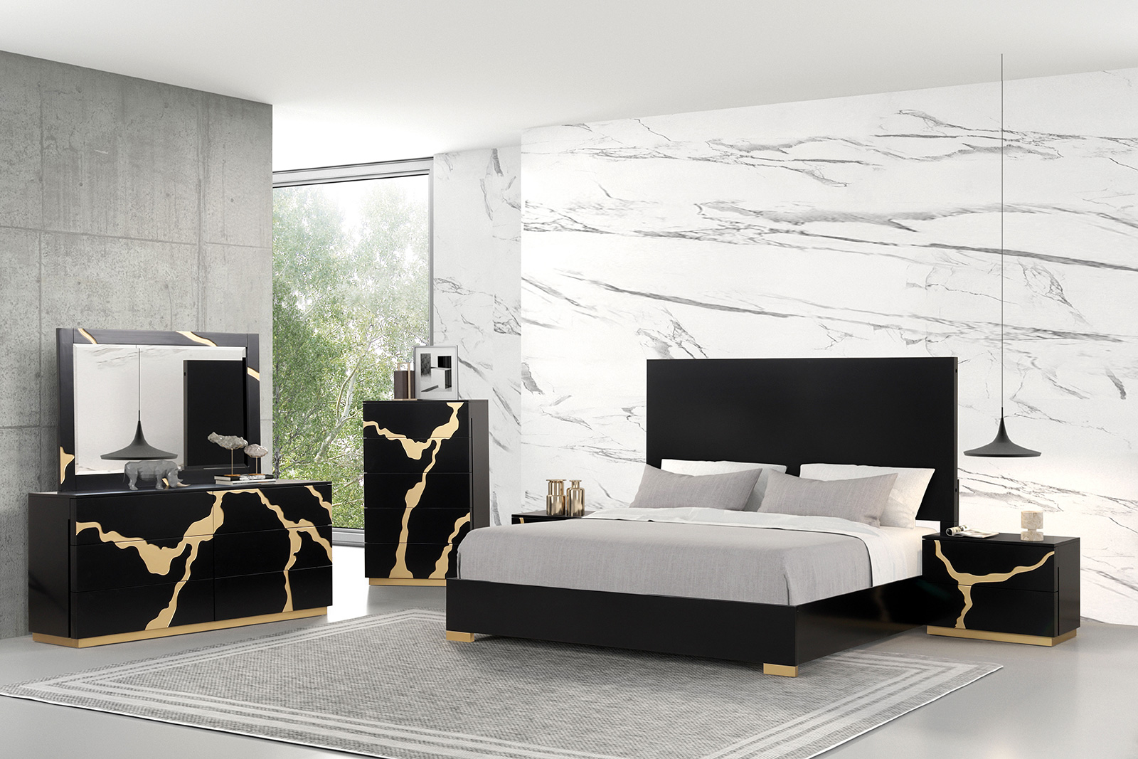 (image for) Goldsberg Black Qn. P W/4Pc