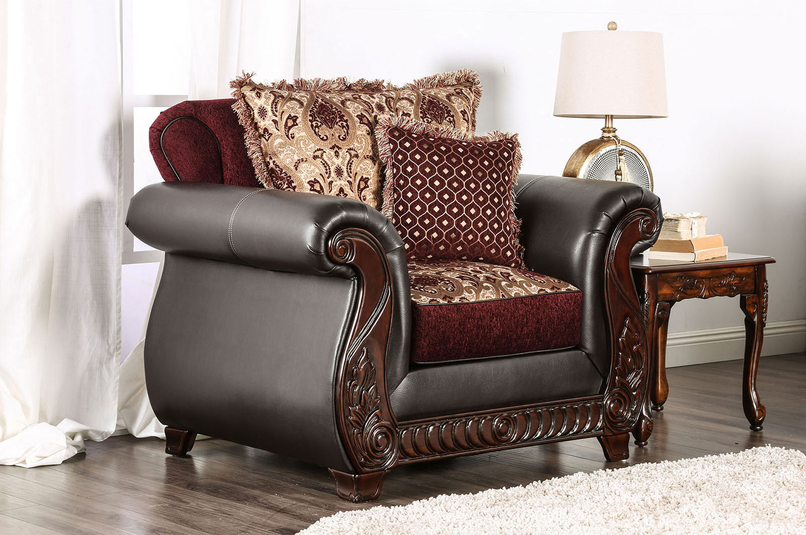 (image for) Franklin Burgundy Chair