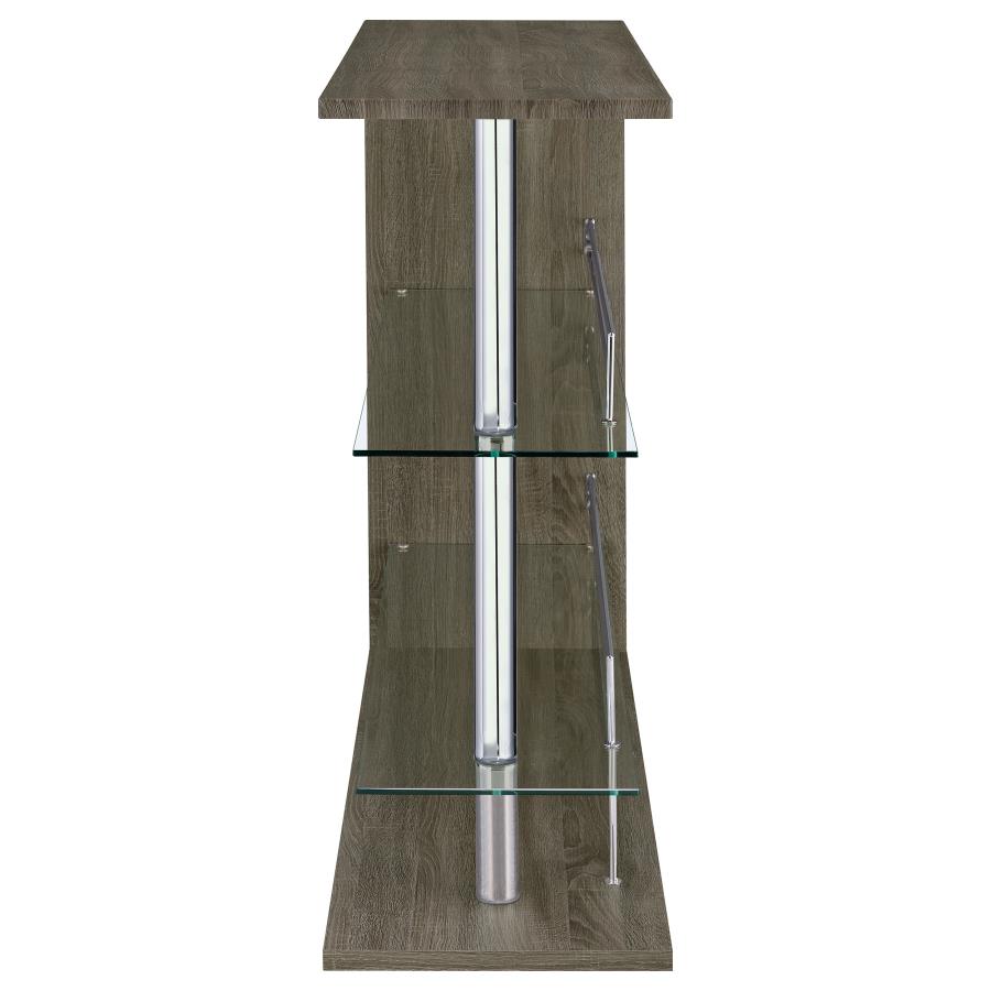 (image for) Prescott Rectangular Home Bar Table Weathered Grey