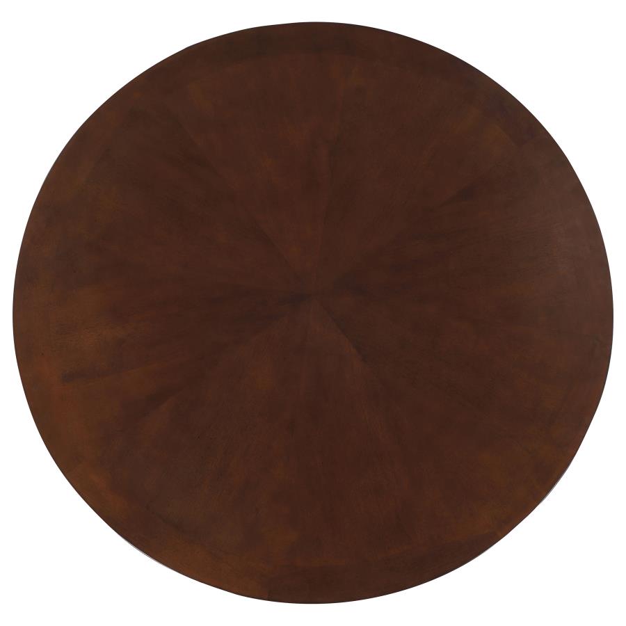 (image for) Marietta Round Dining and Billiard Poker Game Table Tobacco