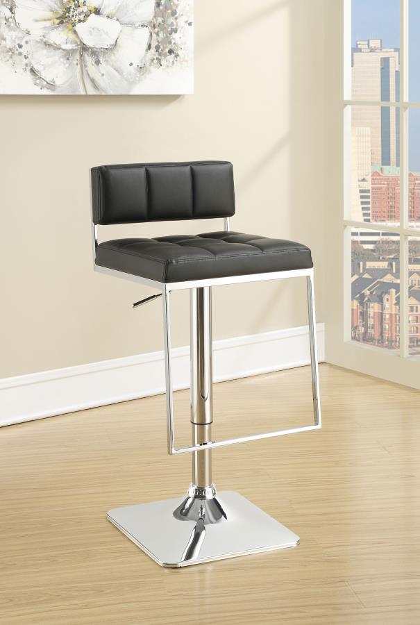 (image for) Alameda Adjustable Bar Stool Chrome and Black