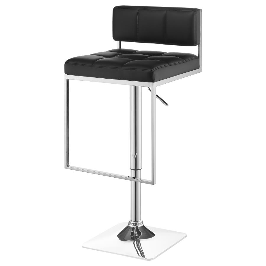 (image for) Alameda Adjustable Bar Stool Chrome and Black