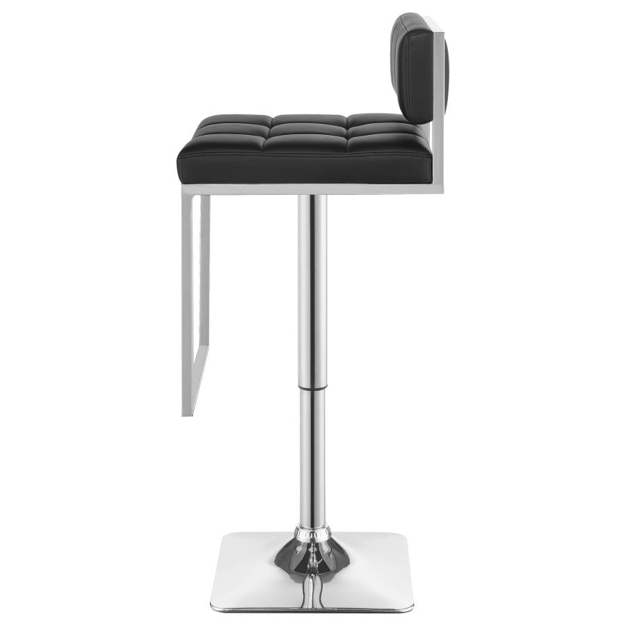 (image for) Alameda Adjustable Bar Stool Chrome and Black