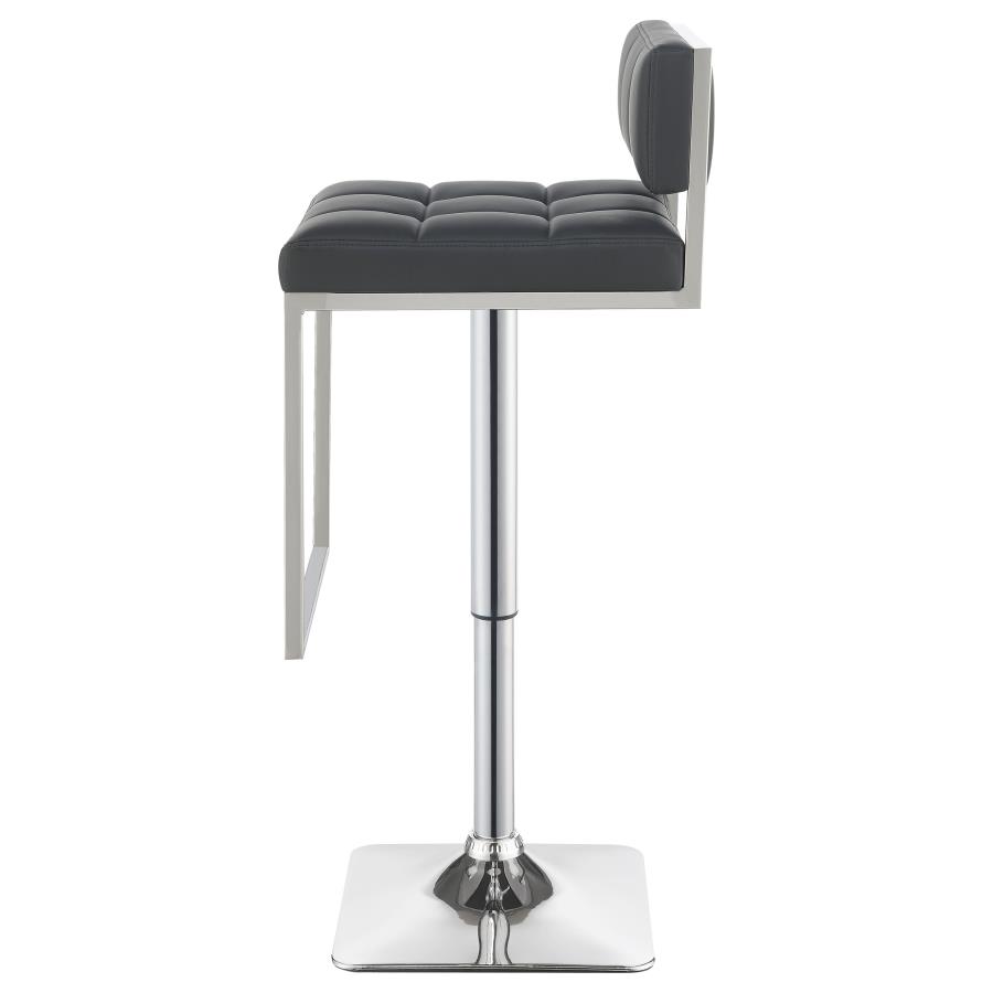 (image for) Alameda Adjustable Bar Stool Chrome and Grey