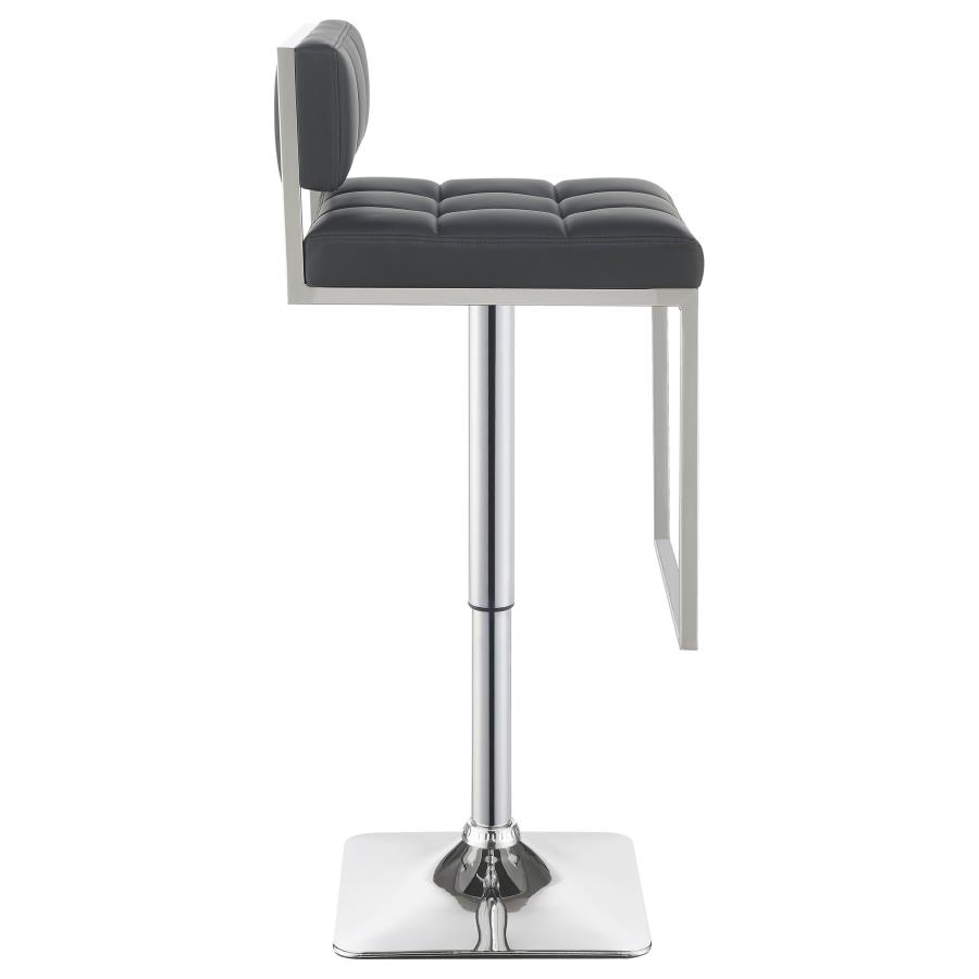 (image for) Alameda Adjustable Bar Stool Chrome and Grey