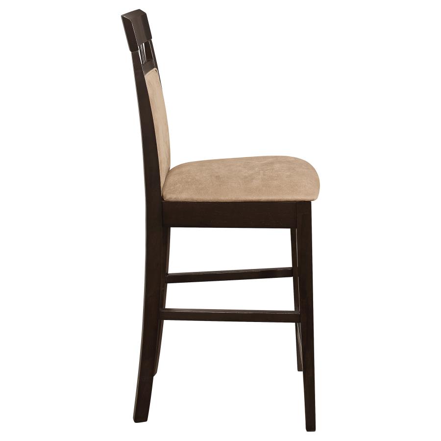 (image for) Gabriel Closed Back Counter Chair Cappuccino (Set of 2)