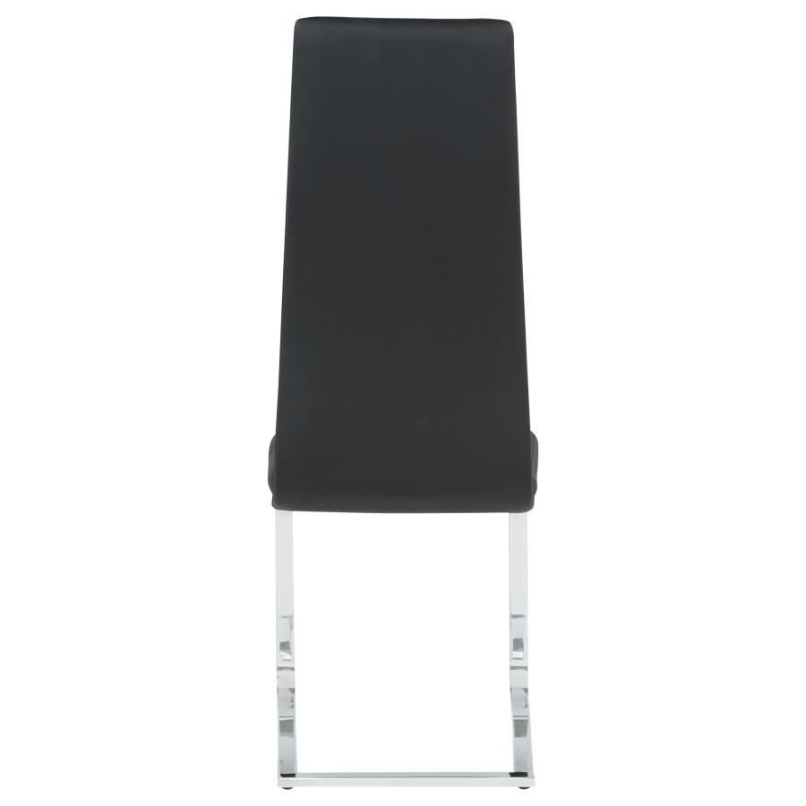 Montclair Upholstered Dining Side Chair Black (Set of 4)