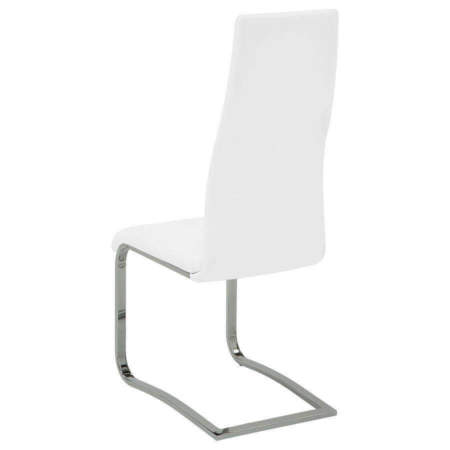 (image for) Montclair Upholstered Dining Side Chair White (Set of 4)