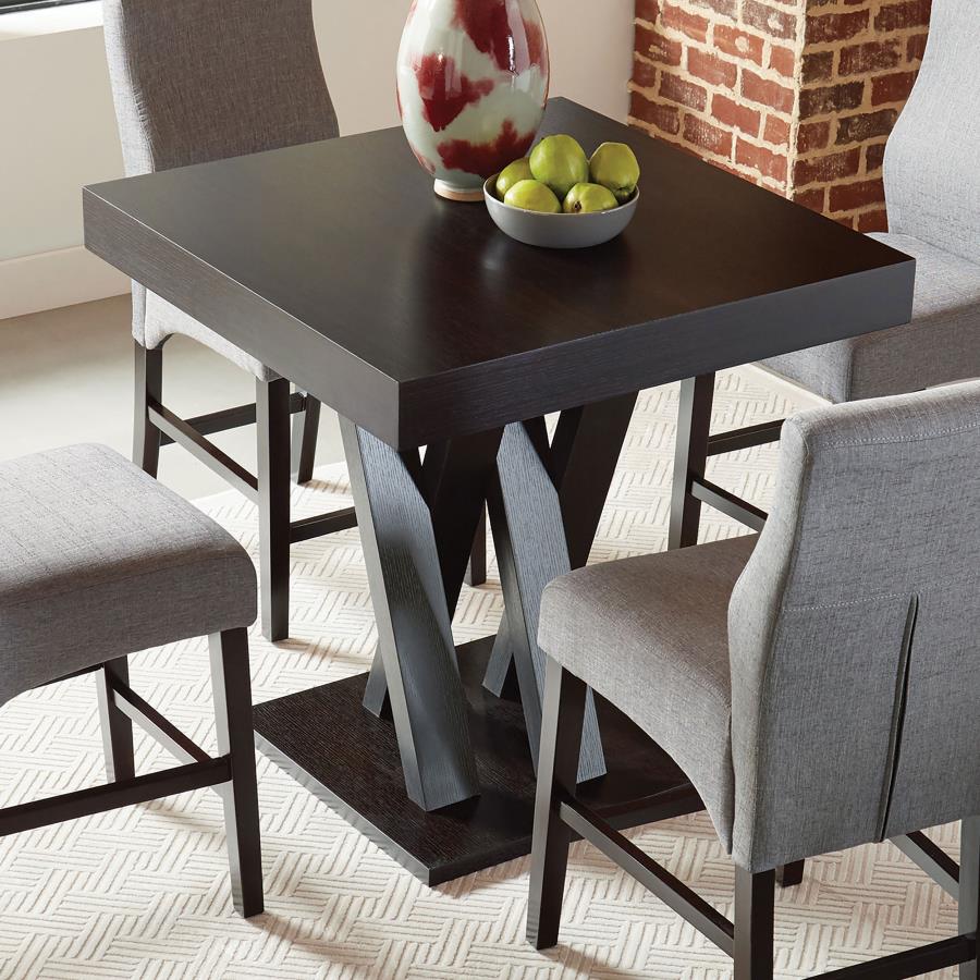 (image for) Freda Square 36-inch Counter Height Dining Table Cappuccino