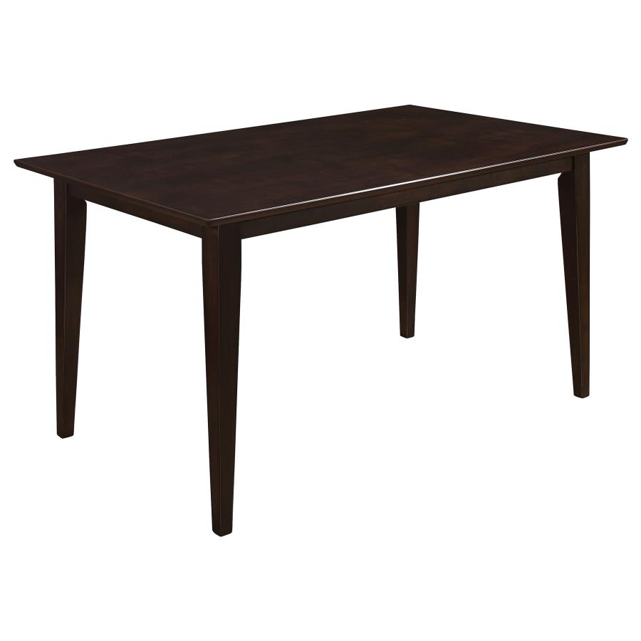 (image for) Gabriel Rectangular 59-inch Wood Dining Table Cappuccino - Click Image to Close