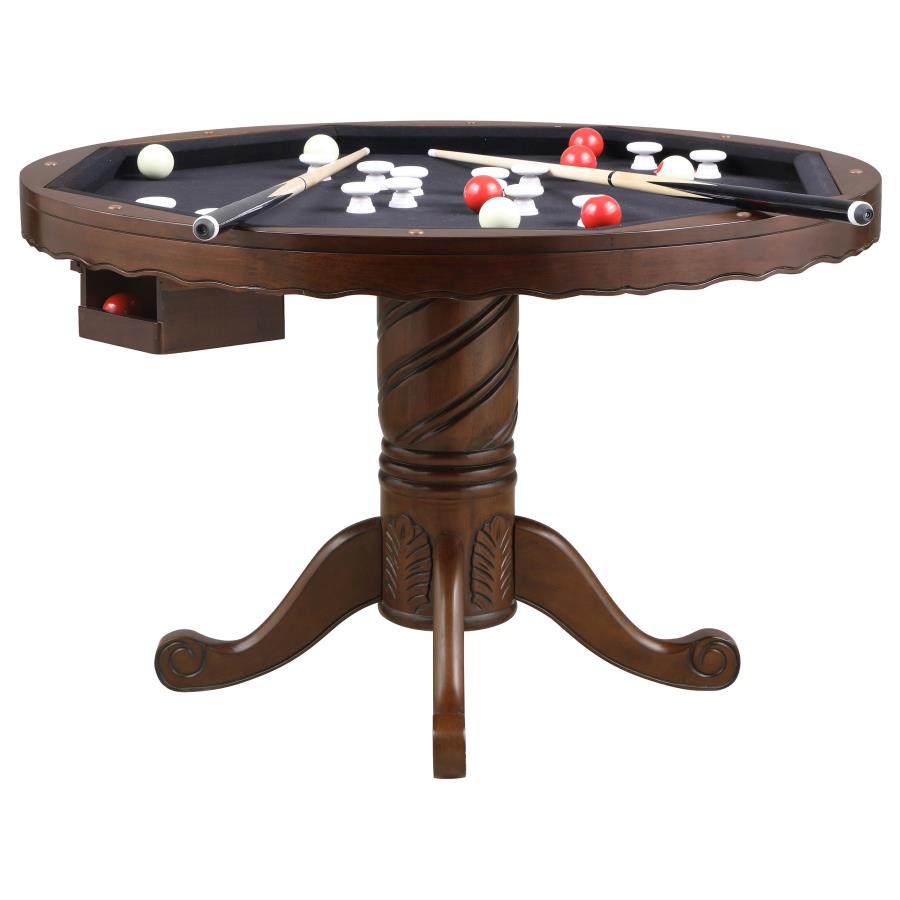 (image for) Turk 5-piece 3-in-1 Dining and Game Table Set Tobacco