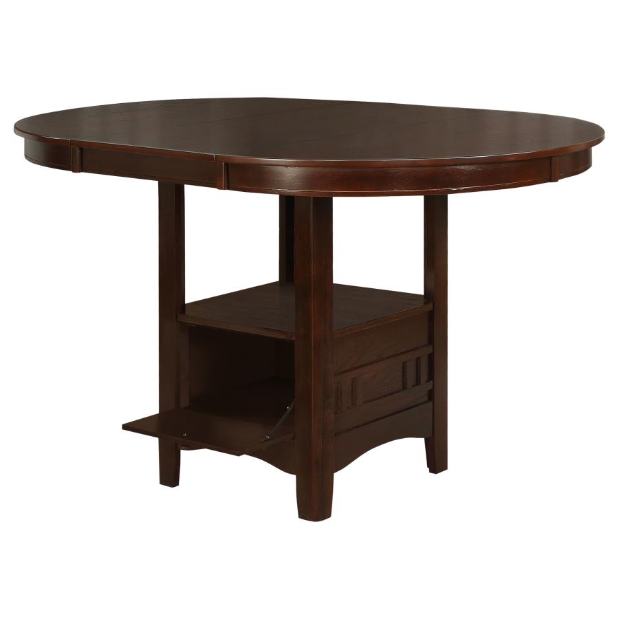 (image for) Lavon Oval Counter Height Table Warm Brown - Click Image to Close