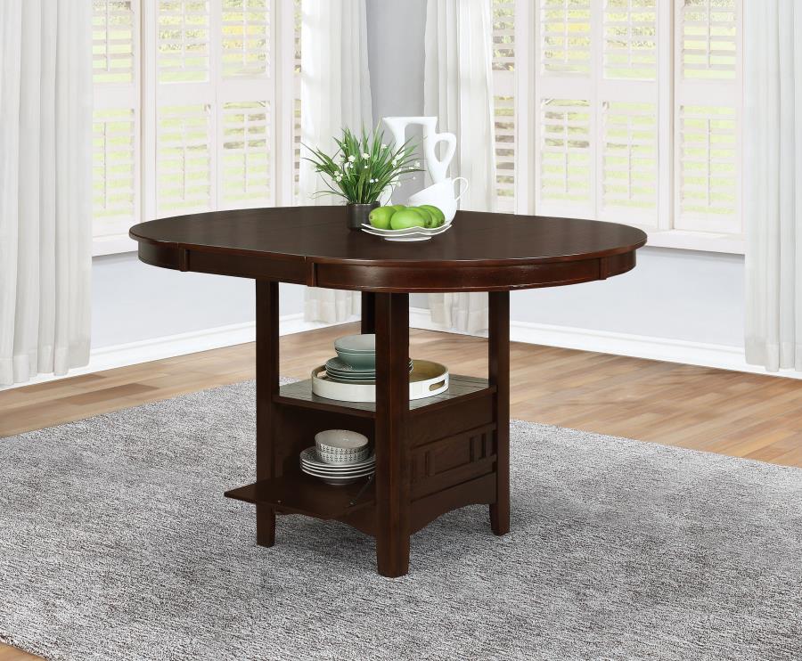 (image for) Lavon Oval Counter Height Table Warm Brown