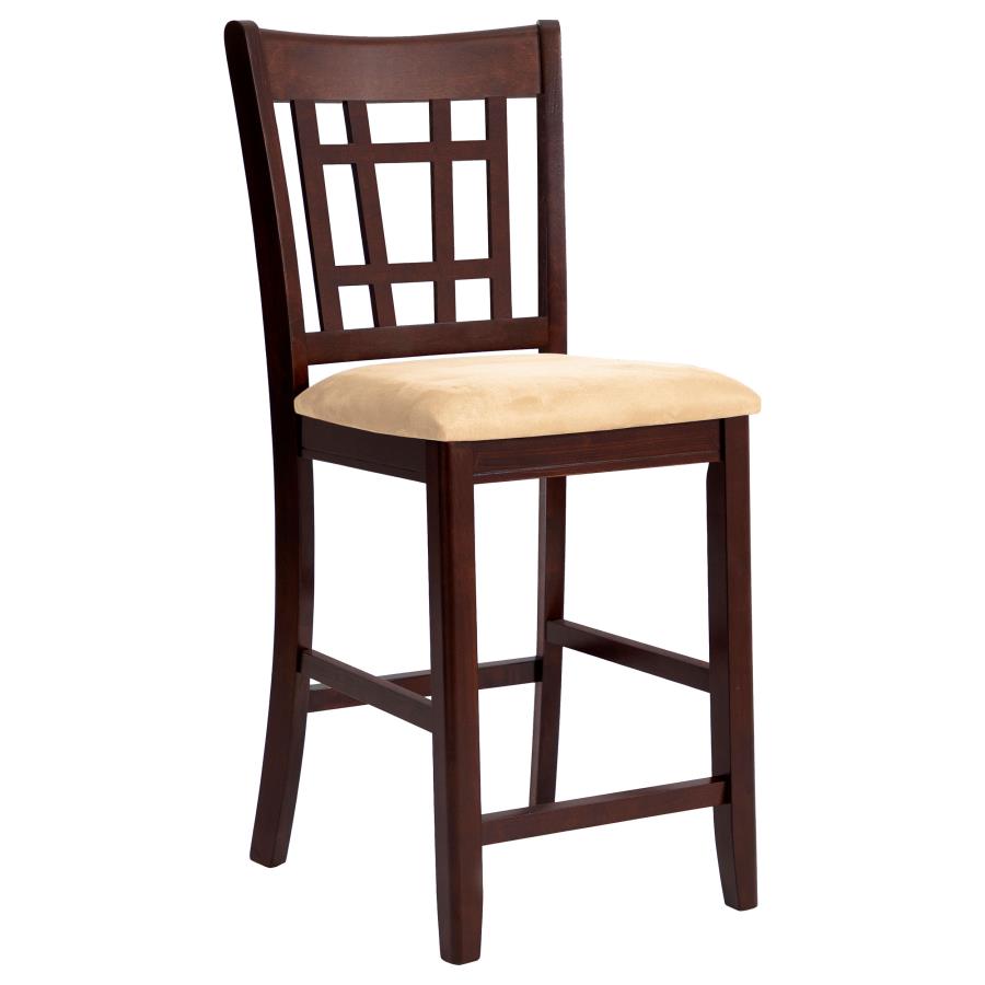 (image for) Lavon Wood Counter Chair Tan and Warm Brown (Set of 2)