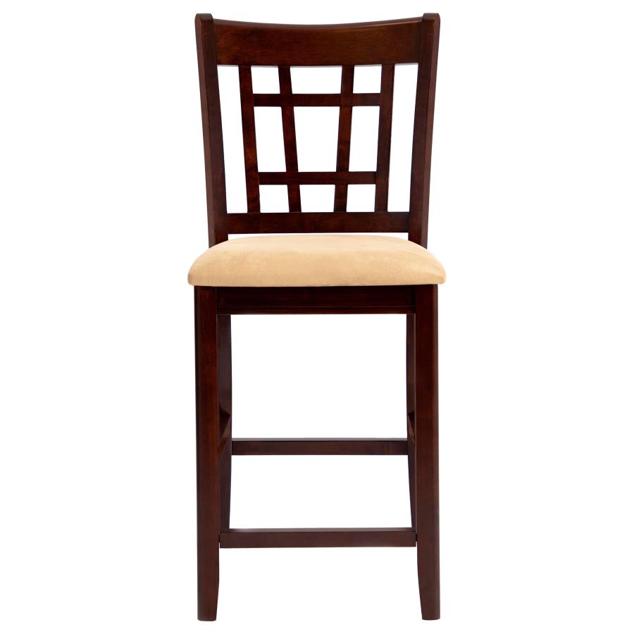 (image for) Lavon Wood Counter Chair Tan and Warm Brown (Set of 2)