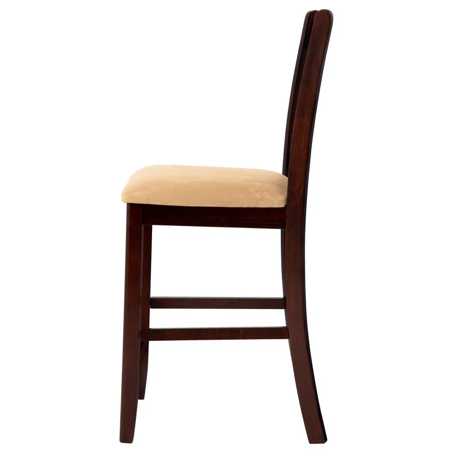 (image for) Lavon Wood Counter Chair Tan and Warm Brown (Set of 2)