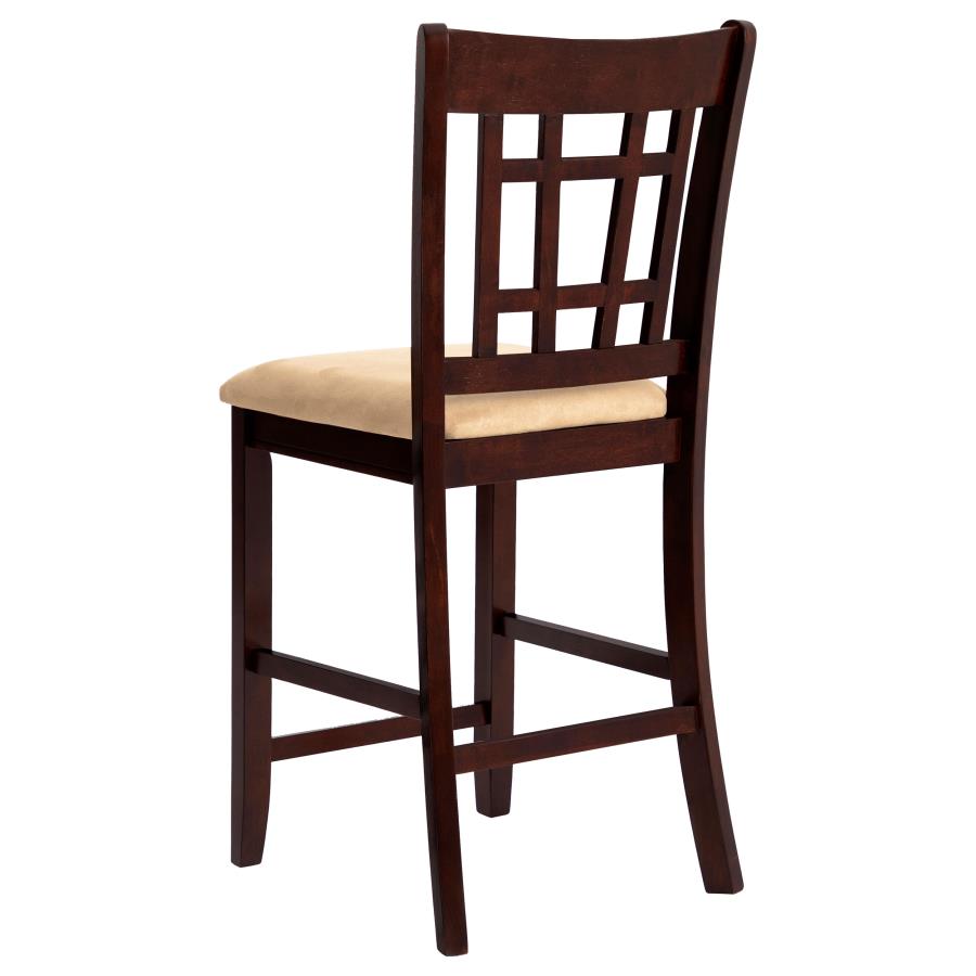 (image for) Lavon Wood Counter Chair Tan and Warm Brown (Set of 2)