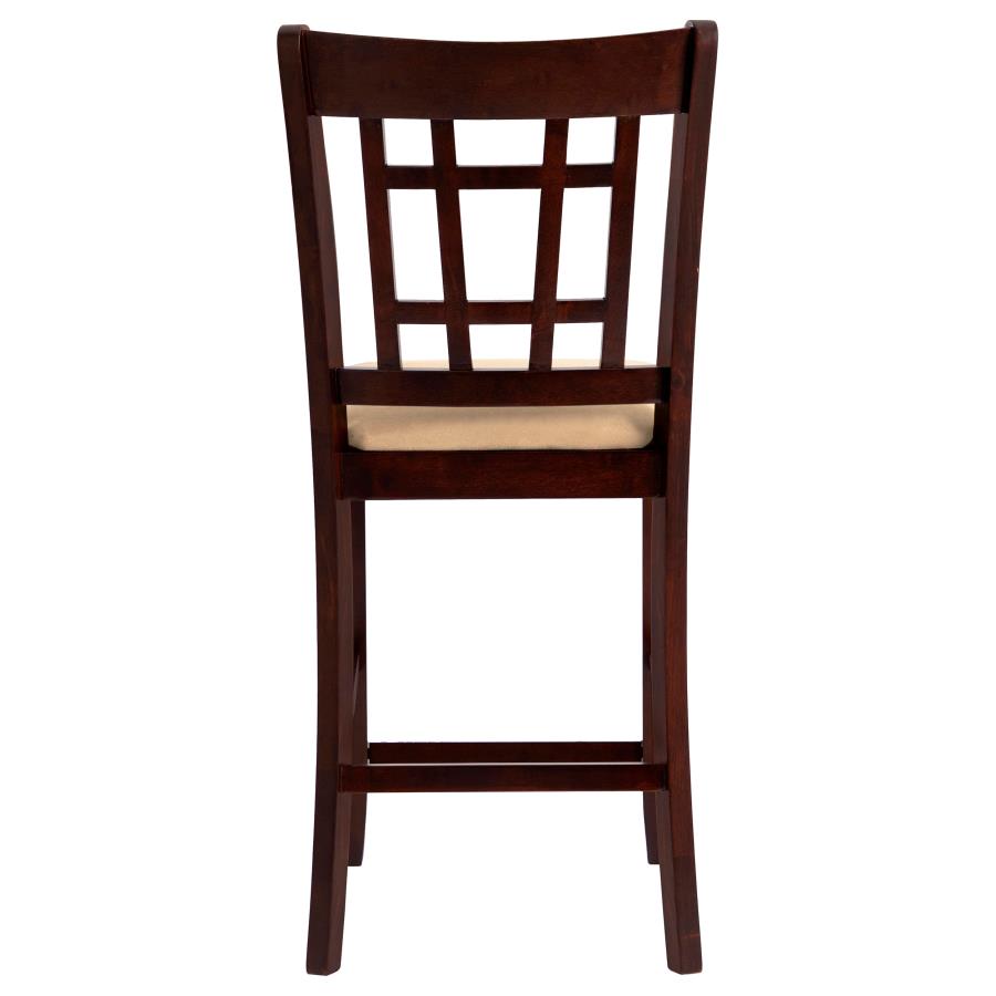 (image for) Lavon Wood Counter Chair Tan and Warm Brown (Set of 2)