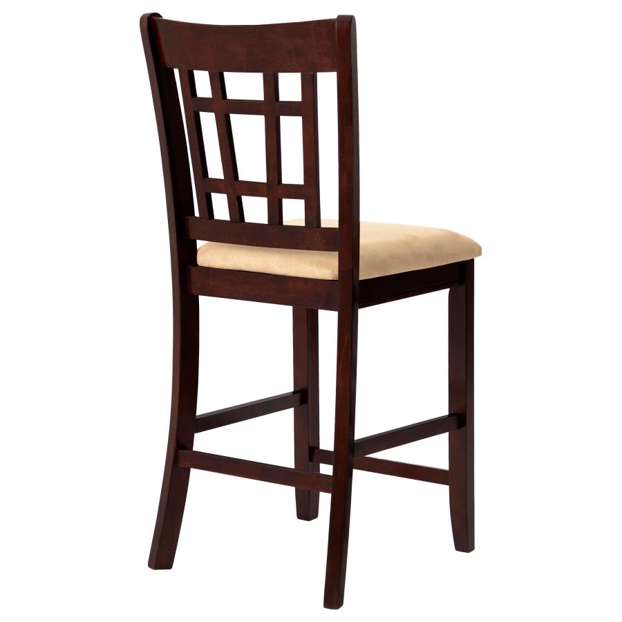 (image for) Lavon Wood Counter Chair Tan and Warm Brown (Set of 2)