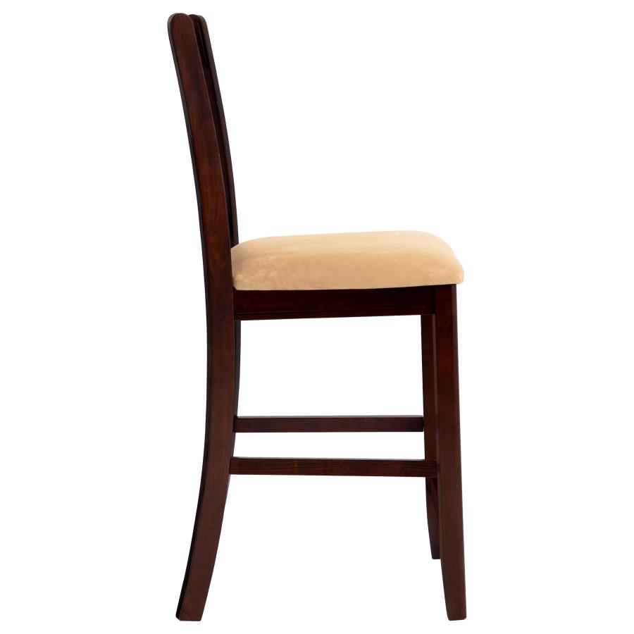 (image for) Lavon Wood Counter Chair Tan and Warm Brown (Set of 2)