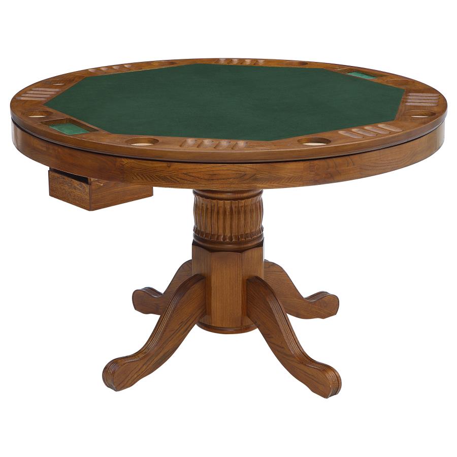 (image for) Mitchell 5-piece 3-in-1 Dining and Game Table Set Amber