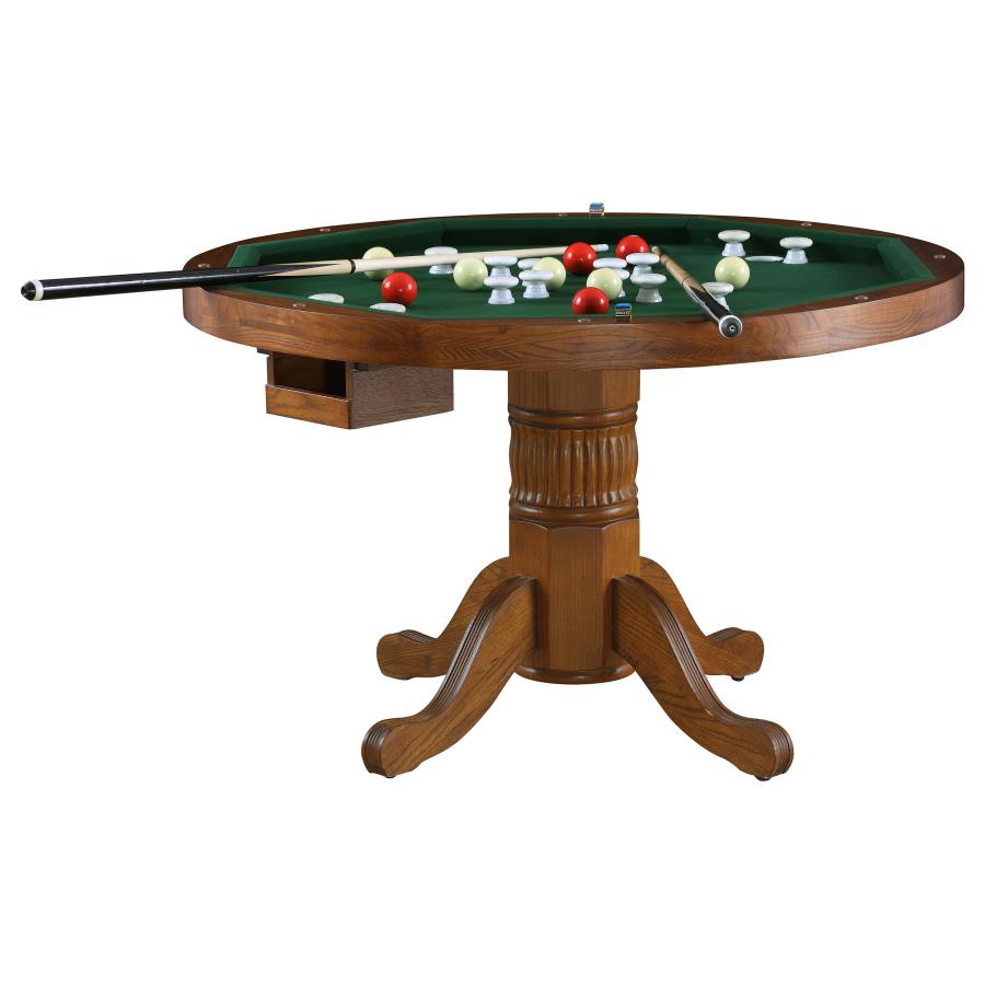 (image for) Mitchell 5-piece 3-in-1 Dining and Game Table Set Amber