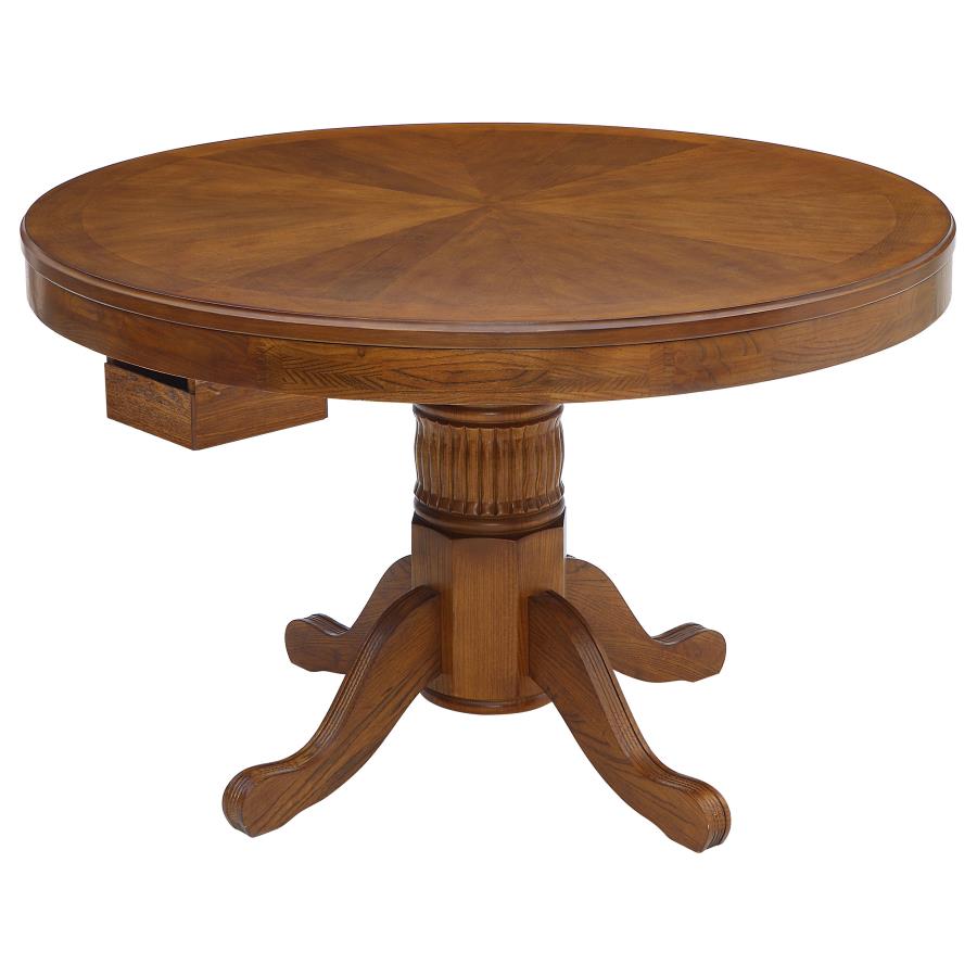 (image for) Mitchell Round Dining and Billiard Poker Game Table Amber