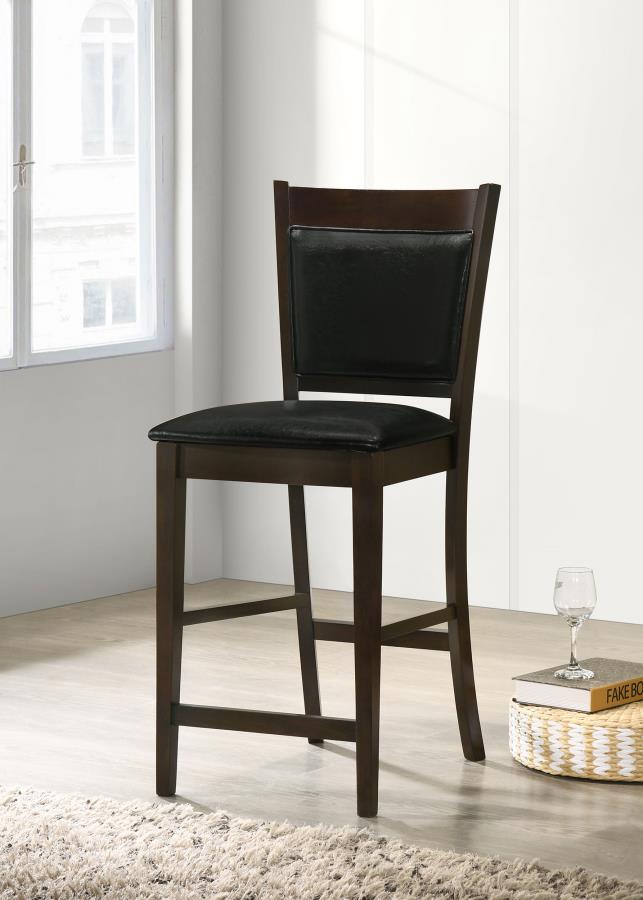 (image for) Jaden Upholstered Counter Chair Espresso (Set of 2)