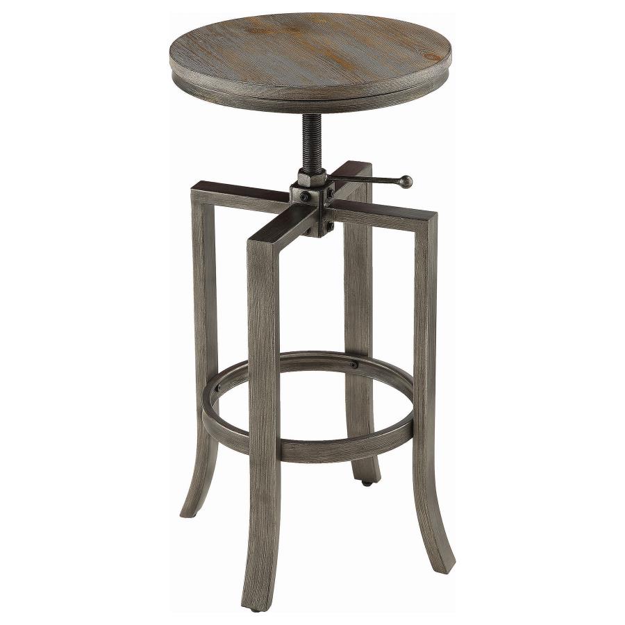 (image for) Bartlett 3-piece Adjustable Bar Table Set Brushed Nutmeg