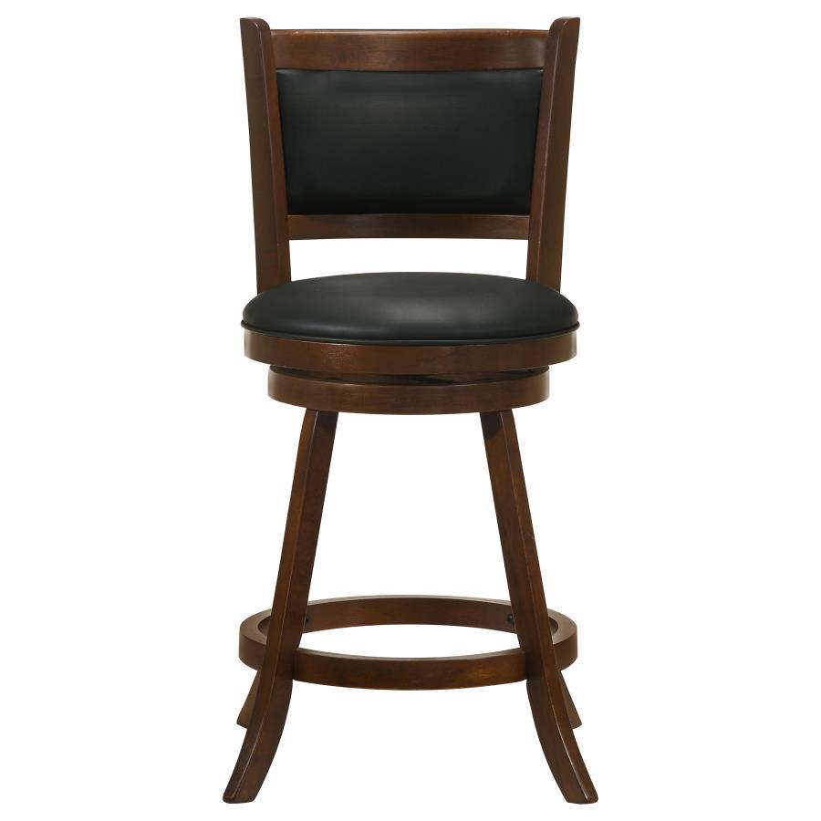 (image for) Broxton Upholstered Swivel Counter Chair Chestnut (Set of 2)