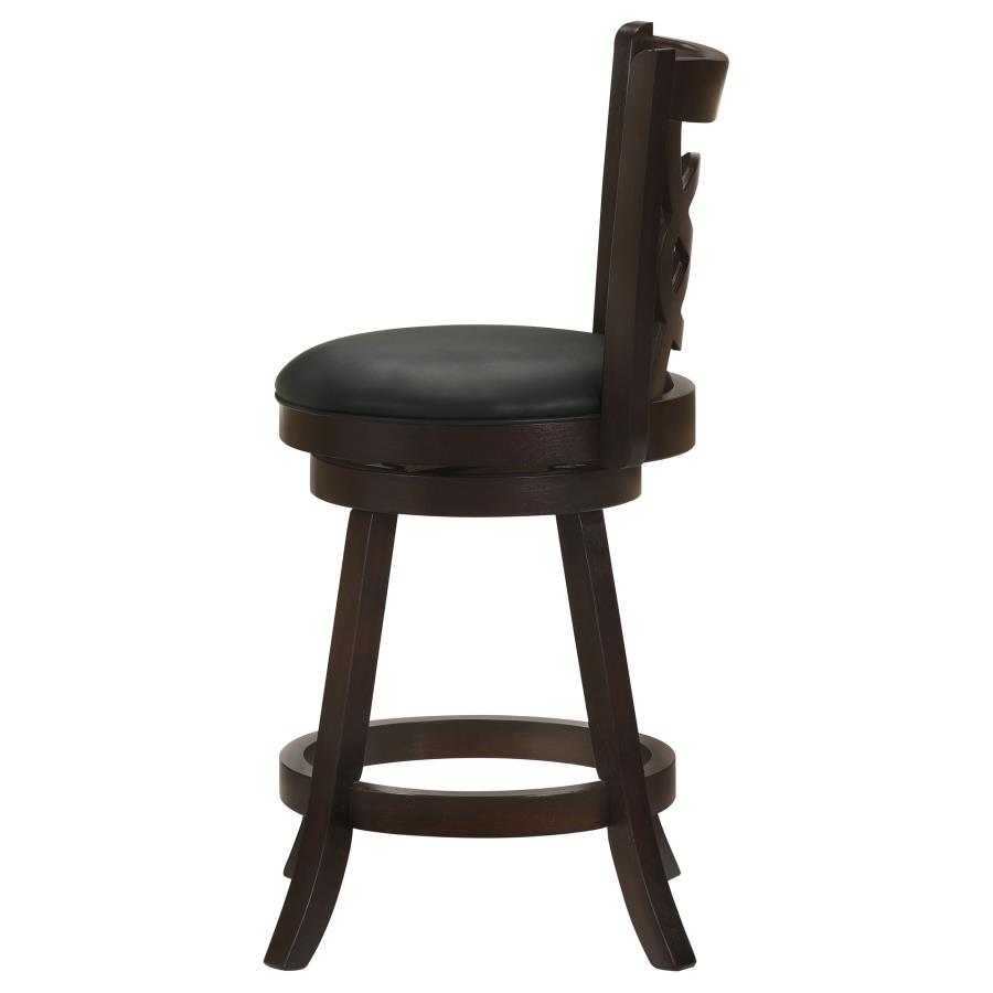 (image for) Calecita Wood Swivel Counter Stool Cappuccino (Set of 2)