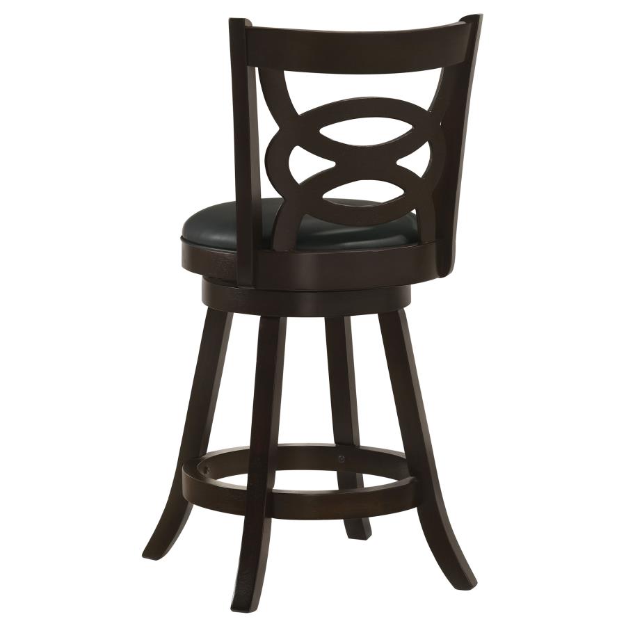 (image for) Calecita Wood Swivel Counter Stool Cappuccino (Set of 2)