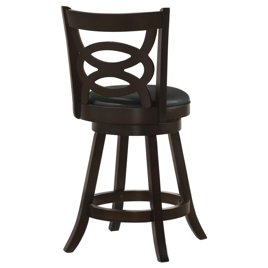 (image for) Calecita Wood Swivel Counter Stool Cappuccino (Set of 2)