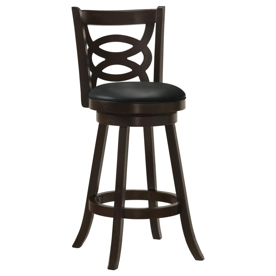 (image for) Calecita Wood Swivel Bar Stool Cappuccino (Set of 2)