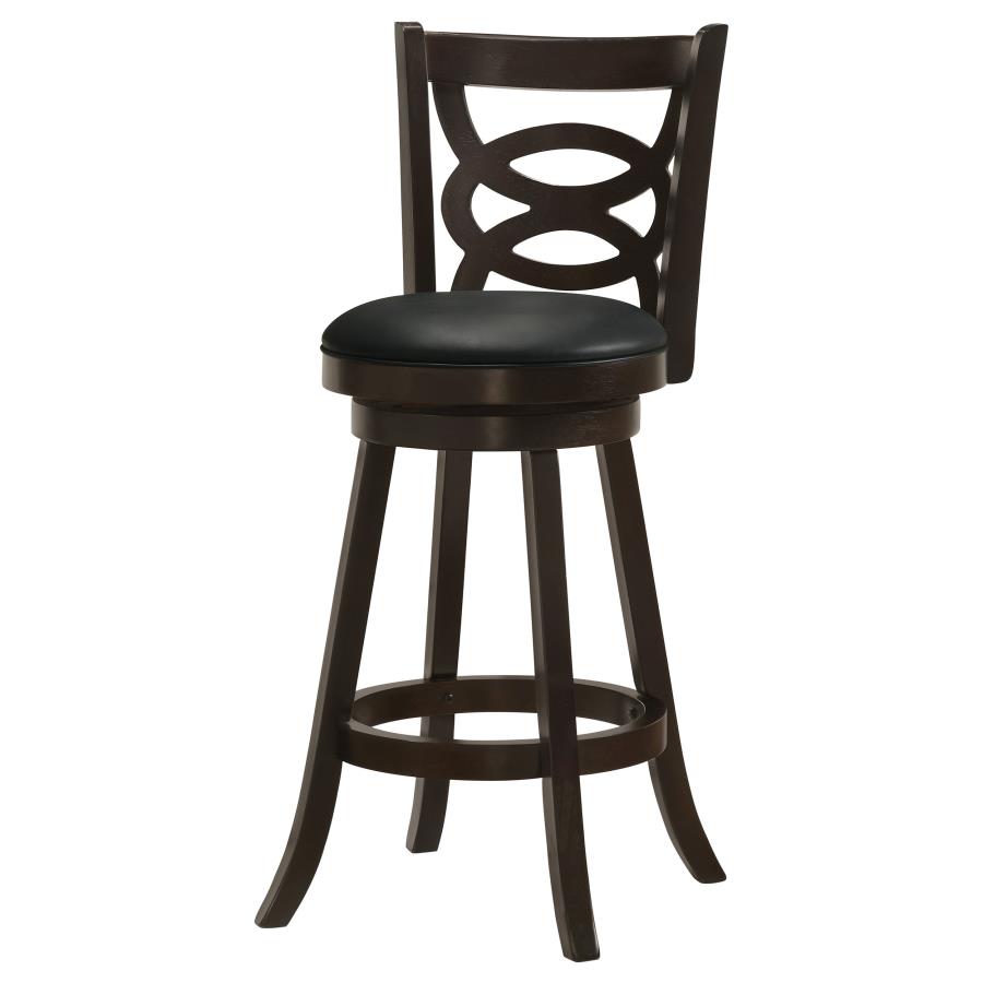 (image for) Calecita Wood Swivel Bar Stool Cappuccino (Set of 2)