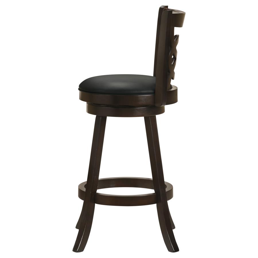 (image for) Calecita Wood Swivel Bar Stool Cappuccino (Set of 2)