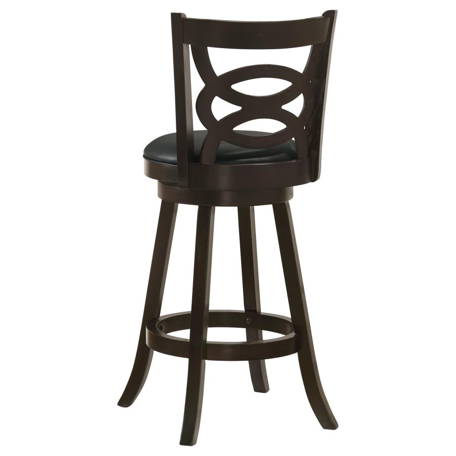 (image for) Calecita Wood Swivel Bar Stool Cappuccino (Set of 2)