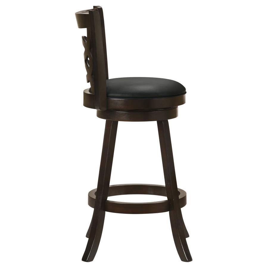 (image for) Calecita Wood Swivel Bar Stool Cappuccino (Set of 2)