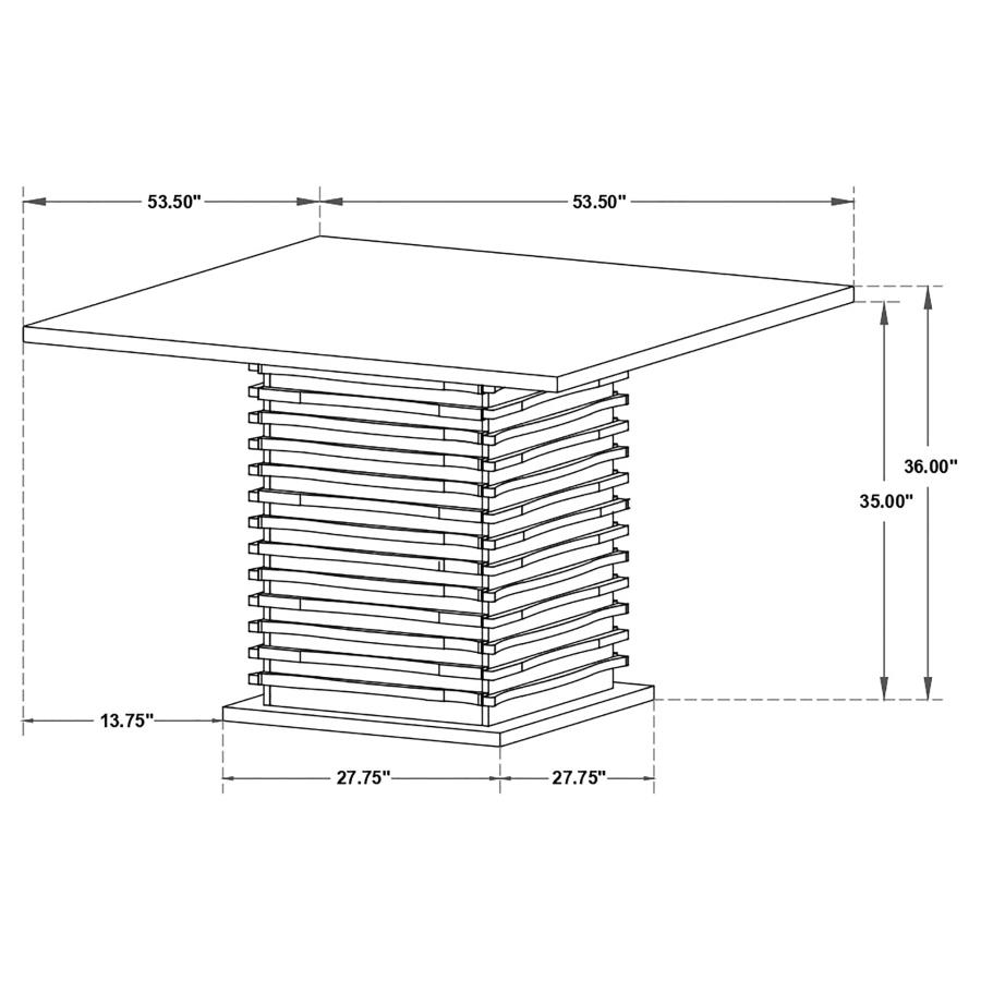 (image for) Stanton 9-piece Square Counter Height Dining Table Set Grey