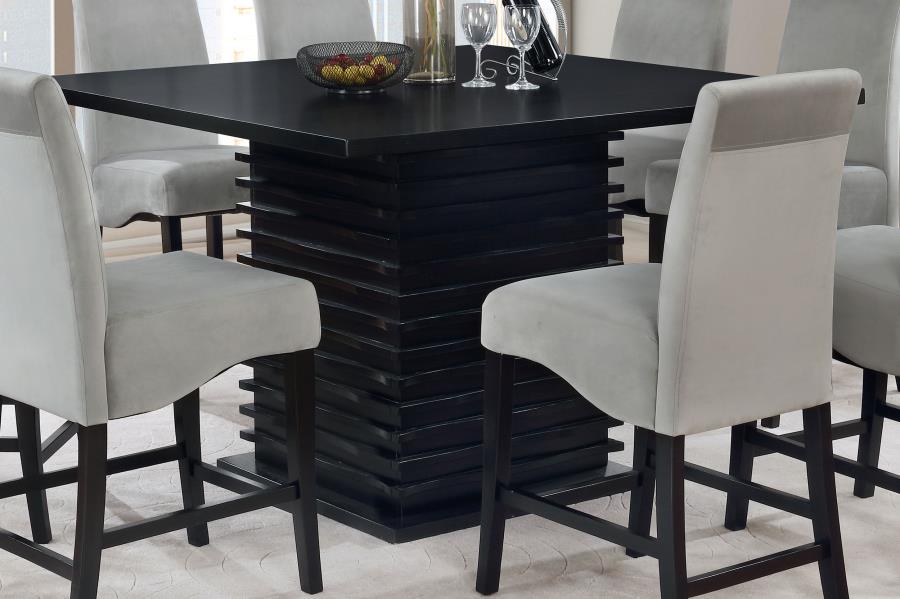 (image for) Stanton Square 54-inch Counter Height Dining Table Black