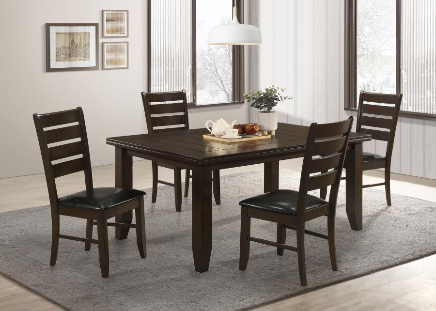 (image for) Dalila 5-piece Rectangular Dining Table Set Cappuccino