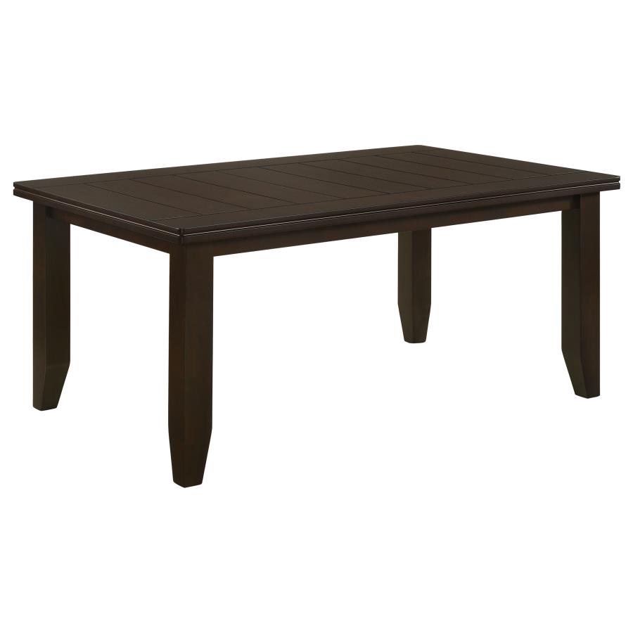 (image for) Dalila Rectangular 66-inch Wood Dining Table Cappuccino - Click Image to Close