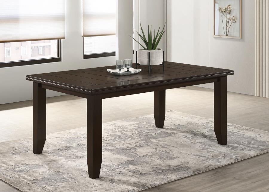 (image for) Dalila Rectangular 66-inch Wood Dining Table Cappuccino