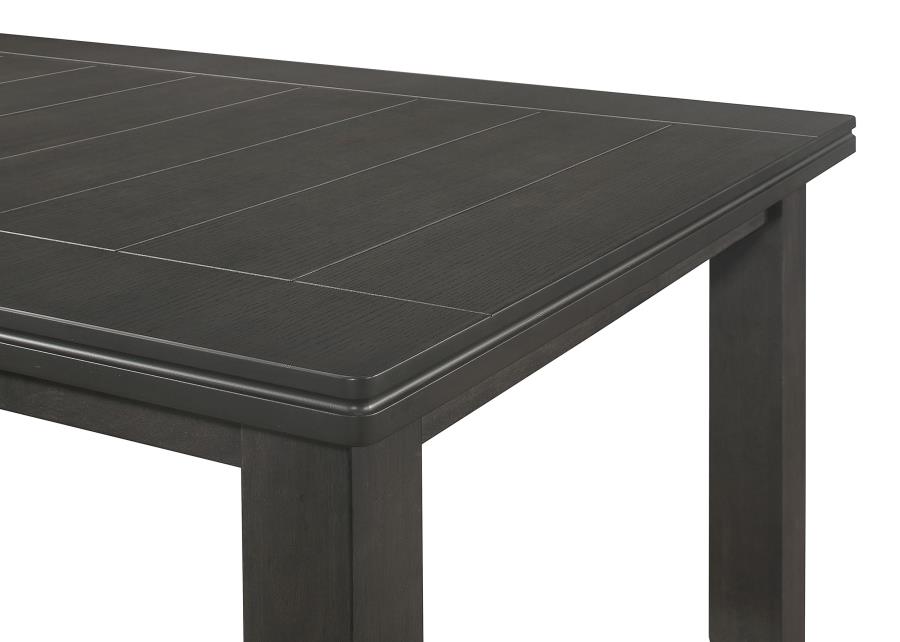 (image for) Dalila 6-piece Rectangular Dining Table Set Dark Grey