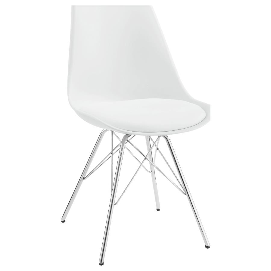 (image for) Juniper Polypropylene Dining Side Chair White (Set of 2)