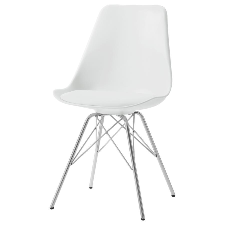 (image for) Juniper Polypropylene Dining Side Chair White (Set of 2)