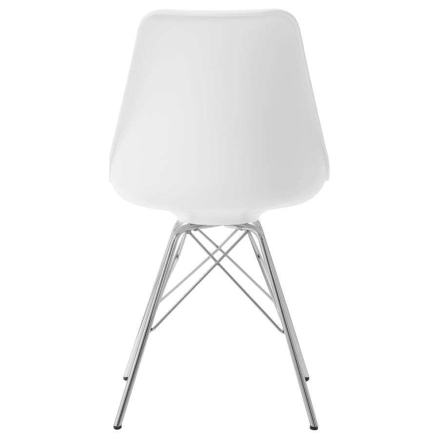 (image for) Juniper Polypropylene Dining Side Chair White (Set of 2)