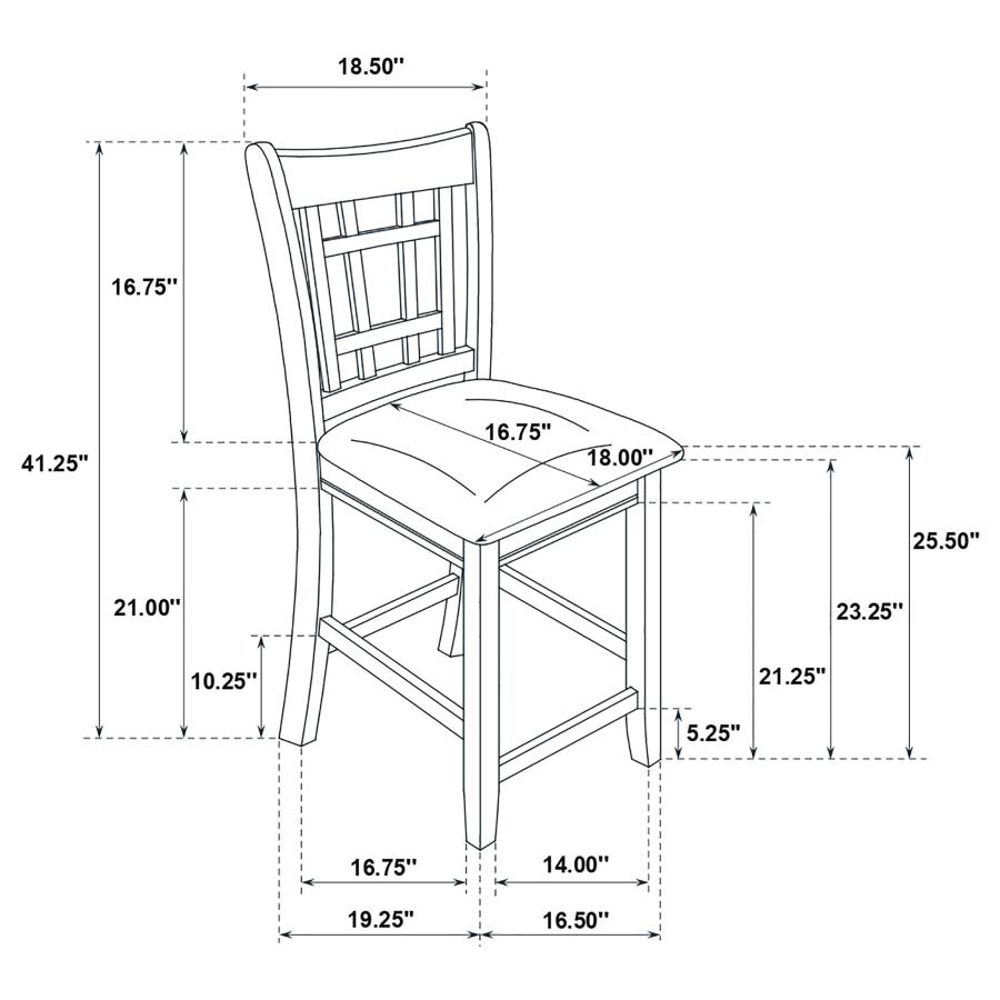 (image for) Lavon 5-piece Oval Counter Height Dining Set Espresso