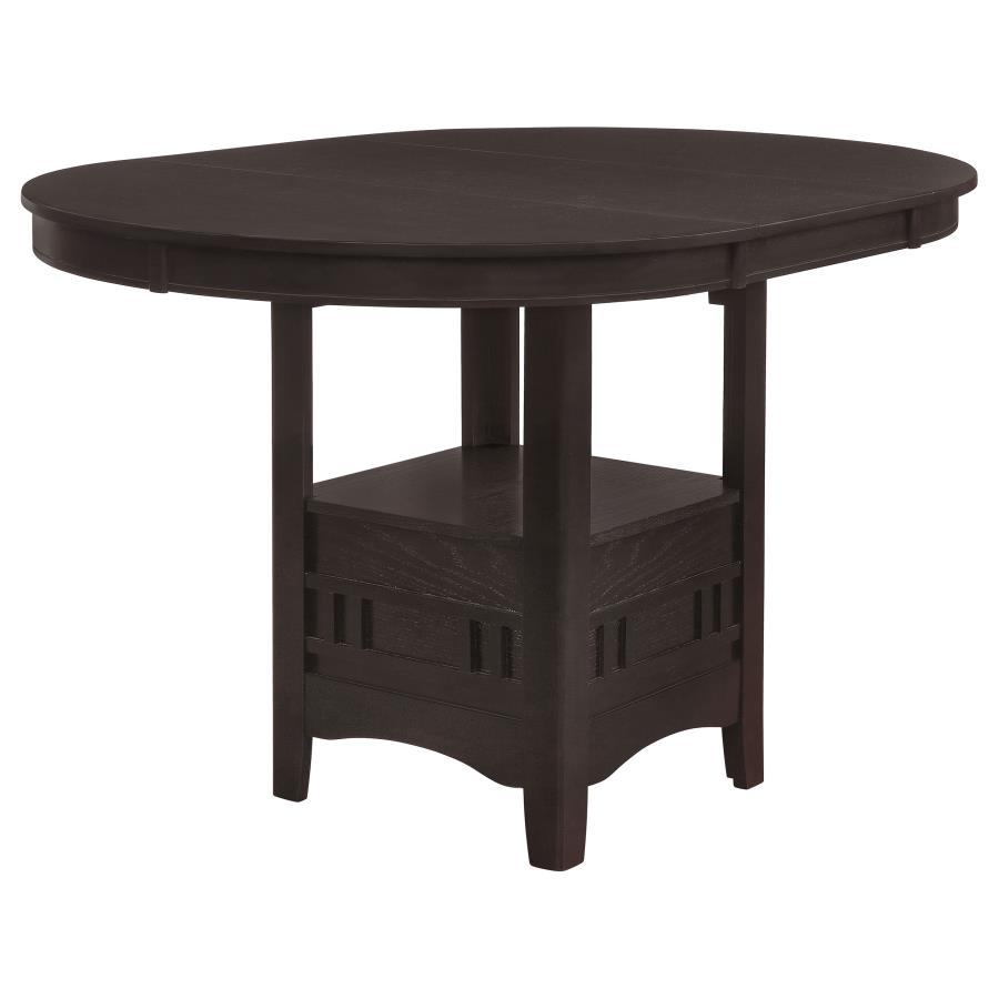 (image for) Lavon Oval 60-inch Extension Counter Dining Table Espresso