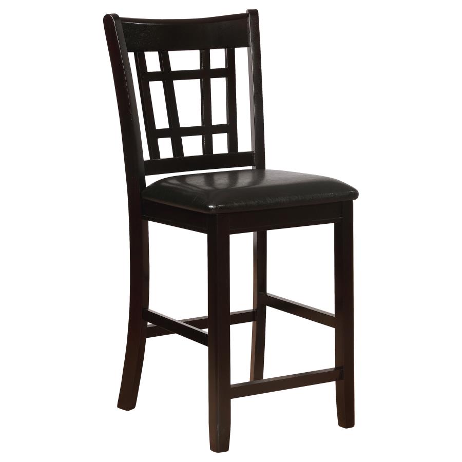 (image for) Lavon Wood Counter Chair Black and Espresso (Set of 2)